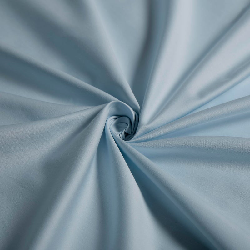 DwellStudio Dwell Studios Luxe Comfort: 400TC Cotton Sateen Weave Queen Sheet 4 Pc Set - Extra Deep Pocket - Fits 18" Mattresses - Blue, Queen - Image 3